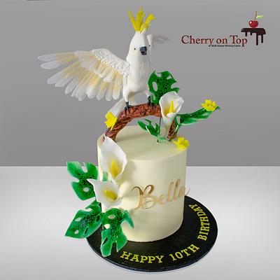 Cockatoo on the Cake!  - Cake by Cherry on Top Cakes