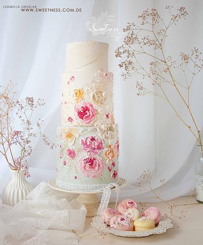 Royal Icing Knife Painting Cake - Cake by Ludmilla Gruslak