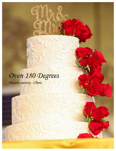 Wedding cake - Cake by Oven 180 Degrees