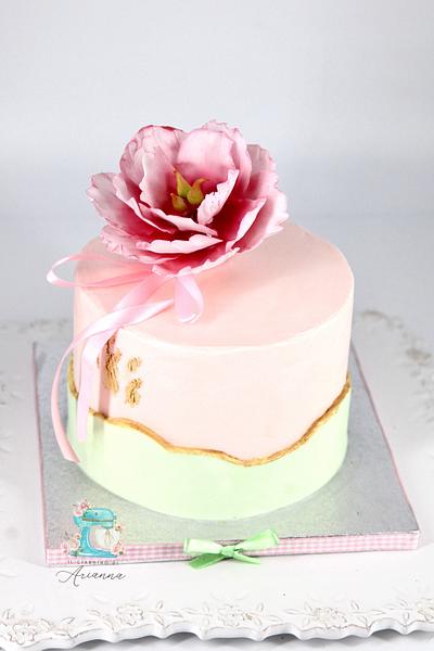 Peony Cake - Cake by Arianna