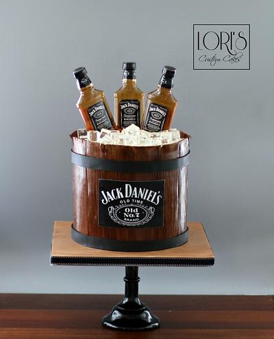 Jack Daniels Cake  - Cake by Lori Mahoney (Lori's Custom Cakes) 