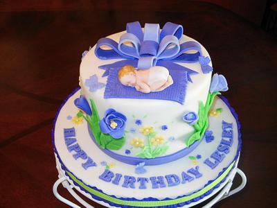 Happy Birthday/Happy New Baby!!! - Cake by Ellie1985