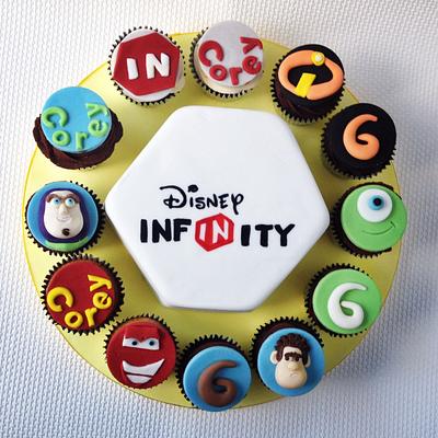 Disney Infinity Board and matching characters - Cake by Candy's Cupcakes