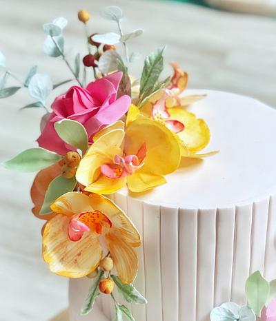 Orchid - Cake by Dsweetcakery