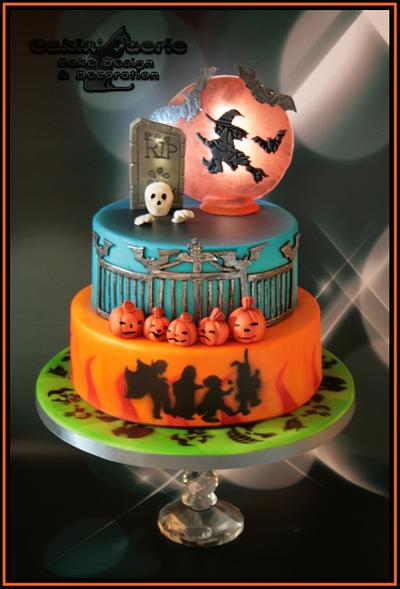 Burnham Youth Club's Halloween Cake - Cake by Suzanne Readman - Cakin' Faerie
