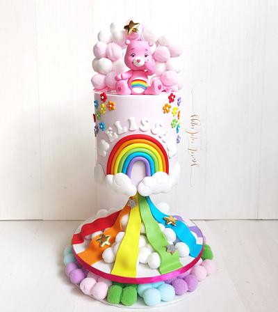 Care Bears and Rainbows - Cake by Lulu Goh
