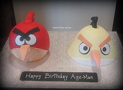 Angry Birds for the Age Man - Cake by Lina Gikas