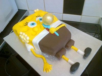 Bubble blowing sponge bob cake - Cake by Emma constant