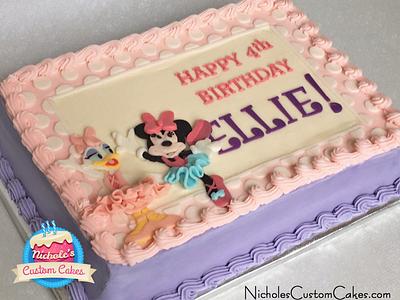 Minnie/Daisy Sheet Cake - Cake by NicholesCustomCakes