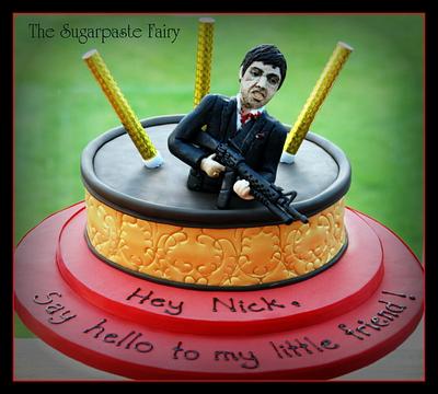 Scarface - Cake by The Sugarpaste Fairy