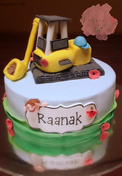 Excavator cake! - Cake by Cocció - the bake shop -Vallari Joshi