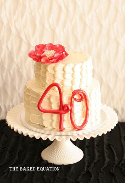 4oth Birthday Cake - Cake by Melissa
