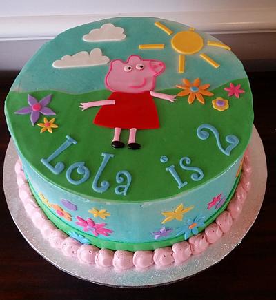 Peppa Pig for Lola - Cake by Lisa-Jane Fudge