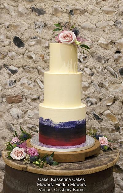 Watercolour wedding cake - Cake by Kasserina Cakes