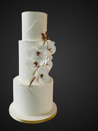 Wedding cake orchidée  - Cake by Cindy Sauvage 