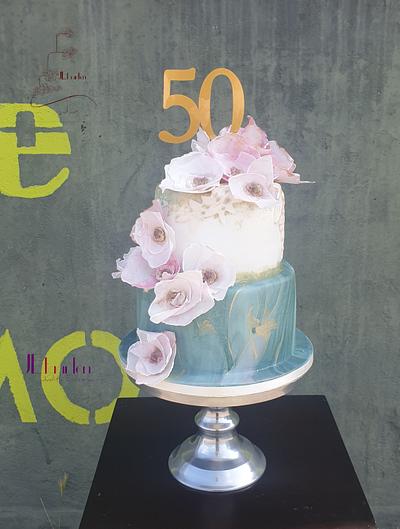 50th birthday cake - Cake by Judith-JEtaarten