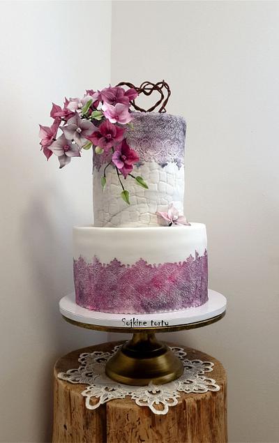 Wedding hydrangea:::))) - Cake by SojkineTorty