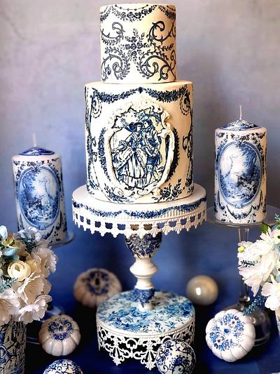 vintage ming porcelain cake  - Cake by cakecreations