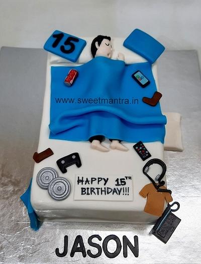 Messy bed cake for teenager - Cake by Sweet Mantra Homemade Customized Cakes Pune