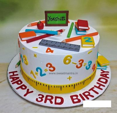 Alphabets and Numbers cake - Cake by Sweet Mantra Homemade Customized Cakes Pune