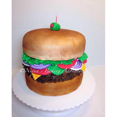 Cheeseburger Cake - Cake by Cake'D By Niqua