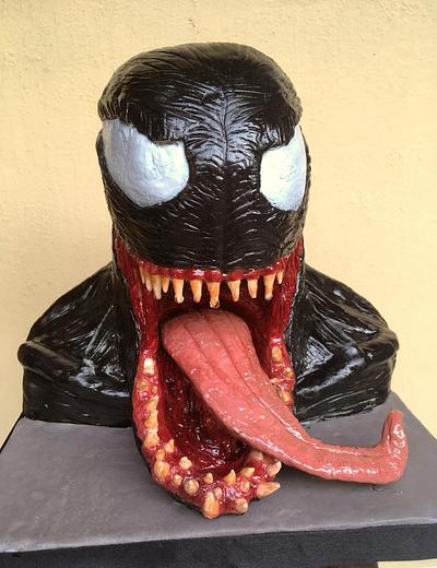 Venom sculptured cake - Cake by Susanna Sequeira