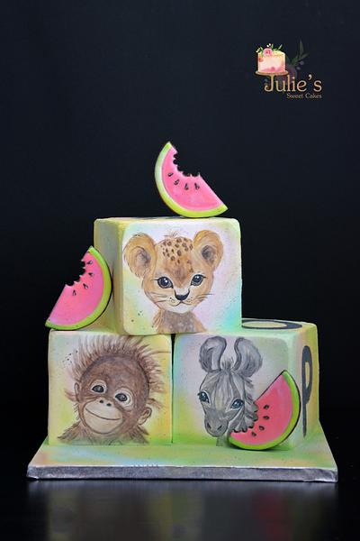 Sweet jungle friends :)  - Cake by Julie's Sweet Cakes