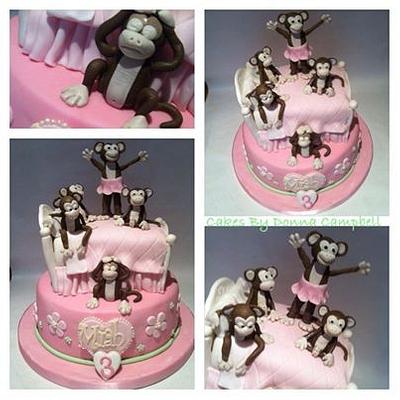 5 Little Monkeys Jumping on the bed - Cake by Donna Campbell