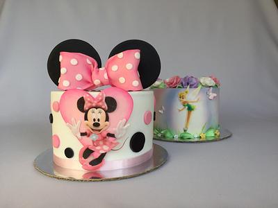 Minnie Mouse & Cililing little cakes - Cake by Layla A