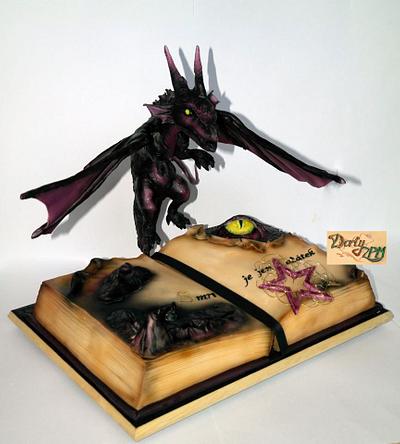 dragon cake with lights effects - Cake by Dorty-ZPM