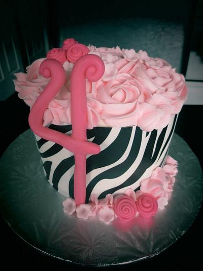 Pink Zebra cake - Cake by The Cakery 