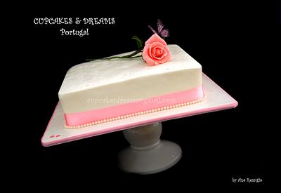 ONE ROSE WEDDING - Cake by Ana Remígio - CUPCAKES & DREAMS Portugal