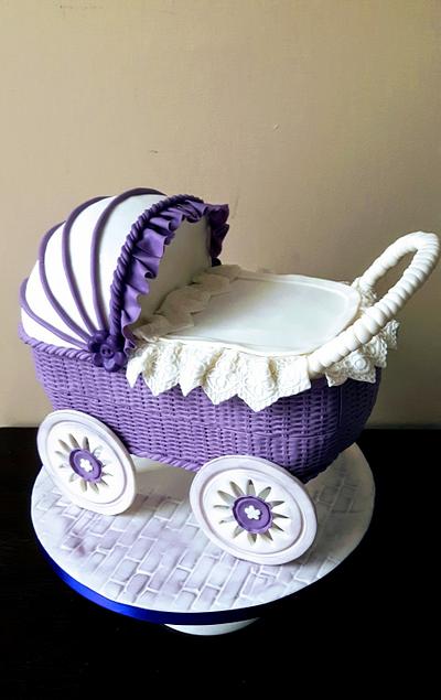 Baby carriage - Cake by Olina Wolfs