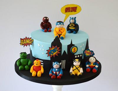 Superhero Cake - Cake by Krumblies Wedding Cakes