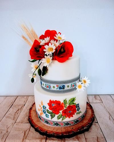 Folk wedding  - Cake by alenascakes