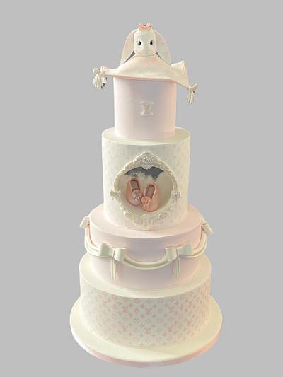 Vuitton baby cake - Cake by Cindy Sauvage 
