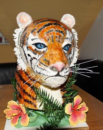 Tiger 3d cake  - Cake by Jenny Kristen 
