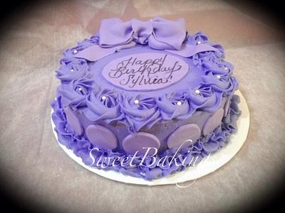 Purple cake  - Cake by Priscilla 