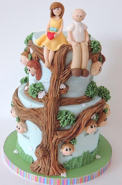 Family Tree Anniversary Cake - Cake by Shereen