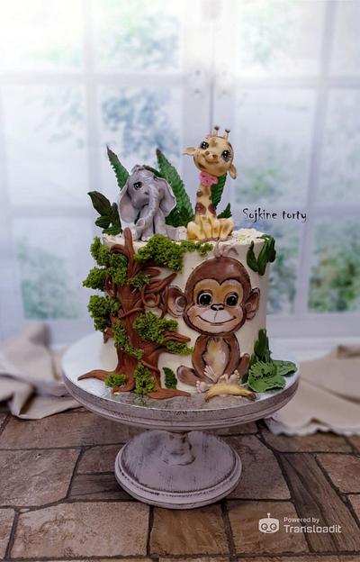 Jungle cake:) - Cake by SojkineTorty