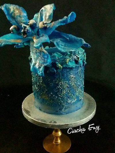 Blue cake  - Cake by Ewa