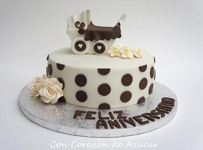 Baby Stroller Cake - Tarta Cochecito Bebé - Cake by Florence Devouge