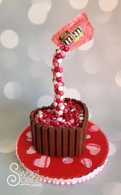 Your M&M Valentine - Cake by Sweet Scene Cakes