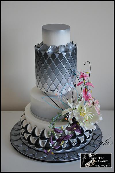 Perth Royal Show Wedding Cake 1st Prize and 2 special prizes 2015 - Cake by Comper Cakes