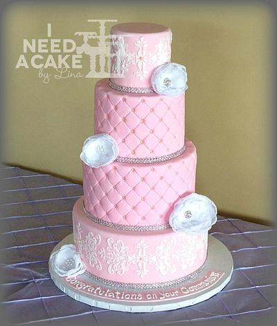 Pink Sophistication - Cake by Lina Gikas