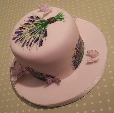Lavender & Butterflies - Cake by Sarah Poole