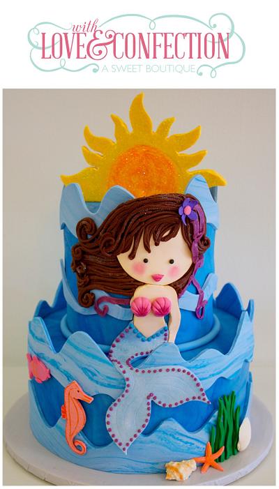 Mermaid - Cake by Veronica Arthur | The Butterfly Bakeress 