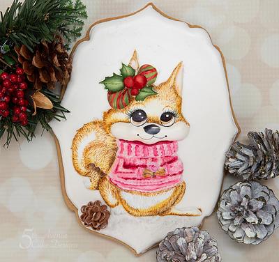 Holly the Holiday Squirrel  - Cake by Bobbie