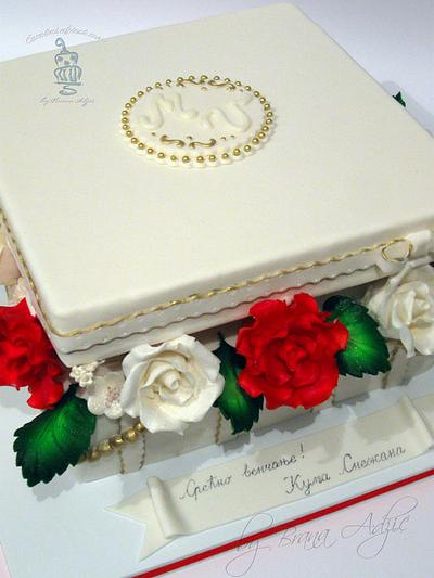 box with flowers - Cake by Brana Adzic