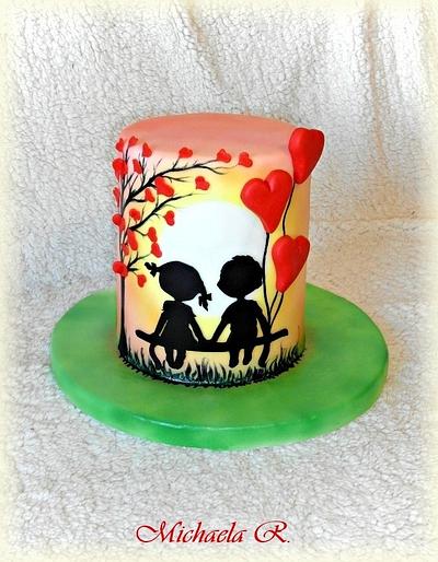 You are my Valentine - Cake by Mischell